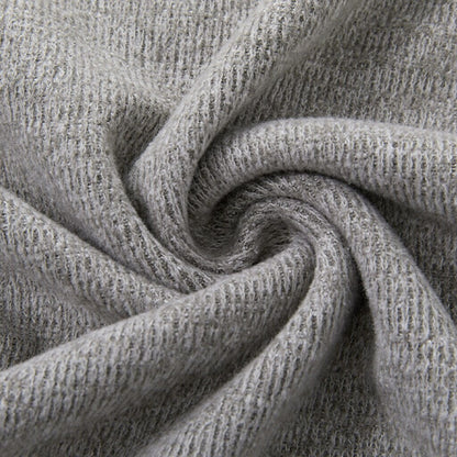 Ribbed Knit Crewneck Sweater Pullover