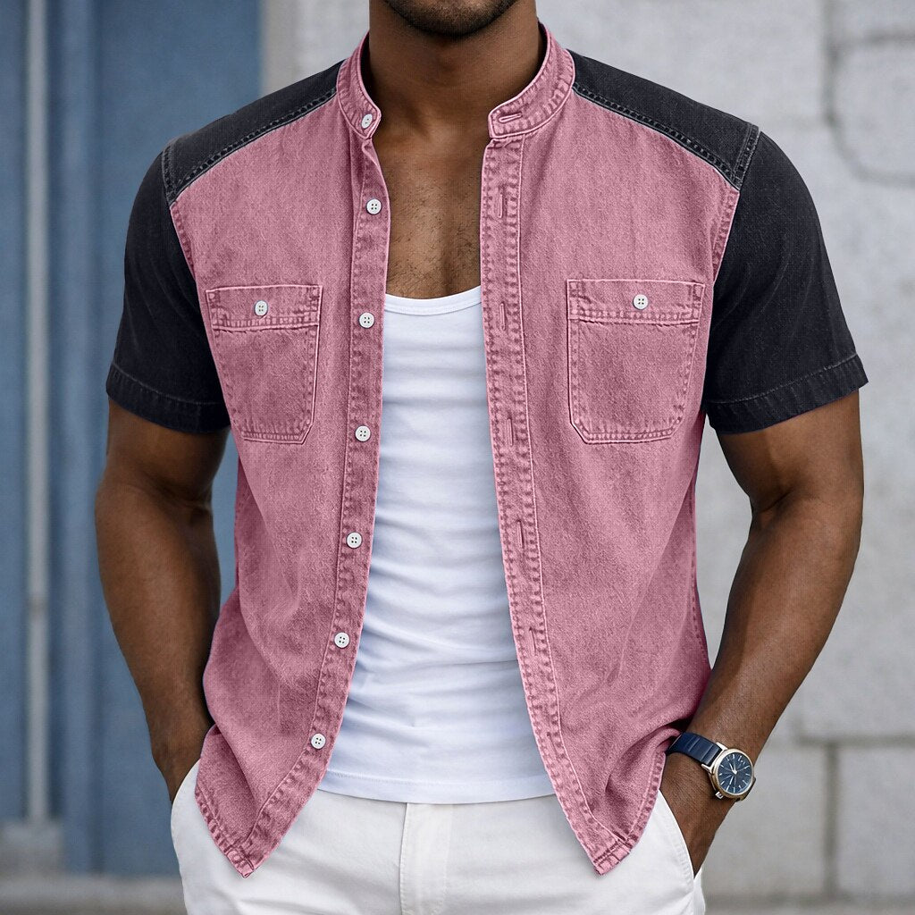 100% Cotton Henley Shirt