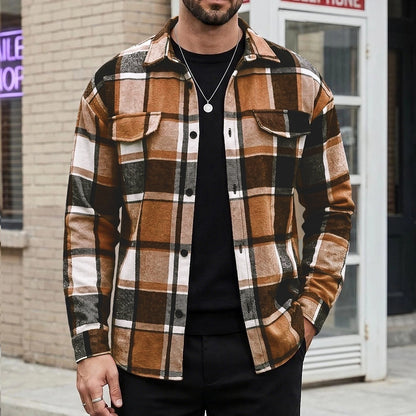 Classic Plaid Button Up Flannel Shirt