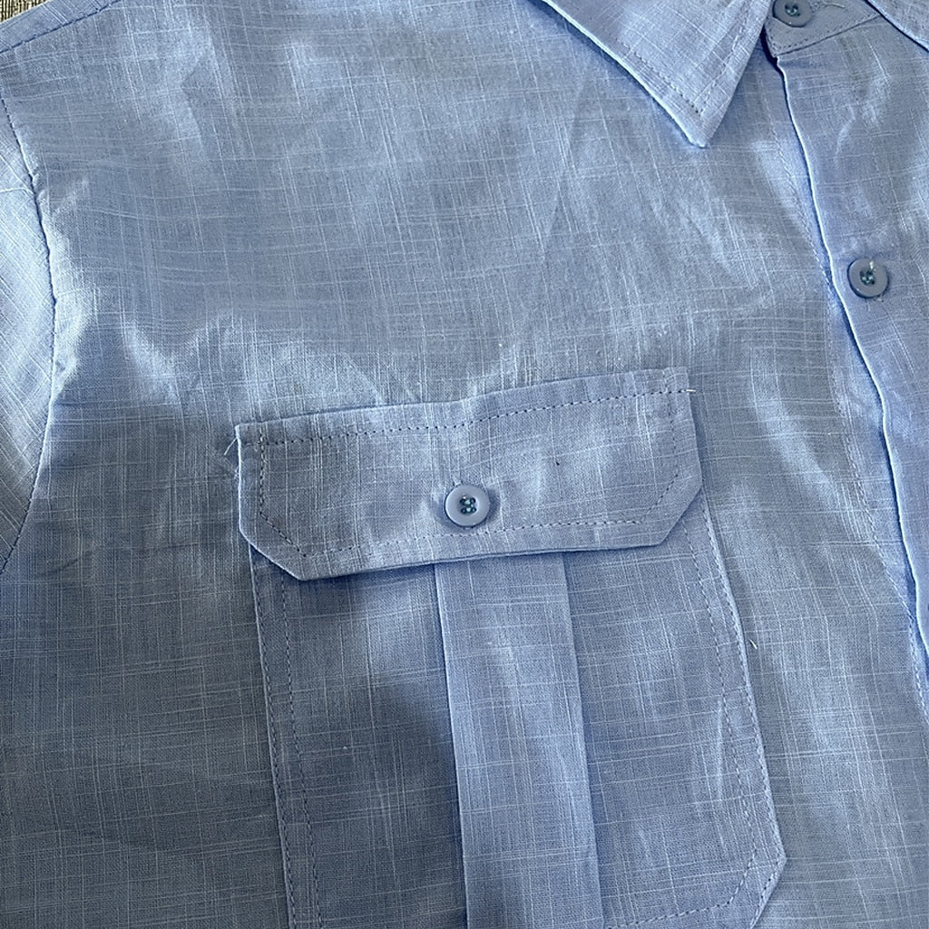 Men's Linen Shirt with Pocket