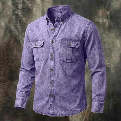 Vintage Feel Washed Cotton Shirt