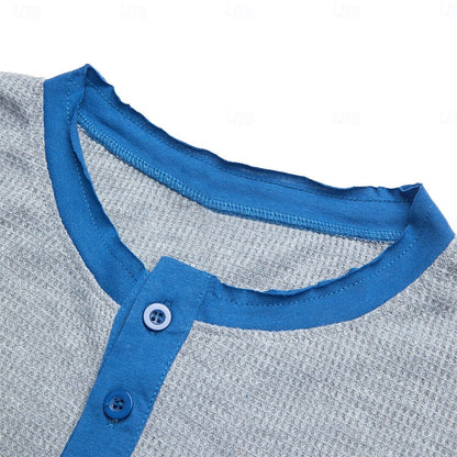 Men's Waffle V-neck T-Shirt