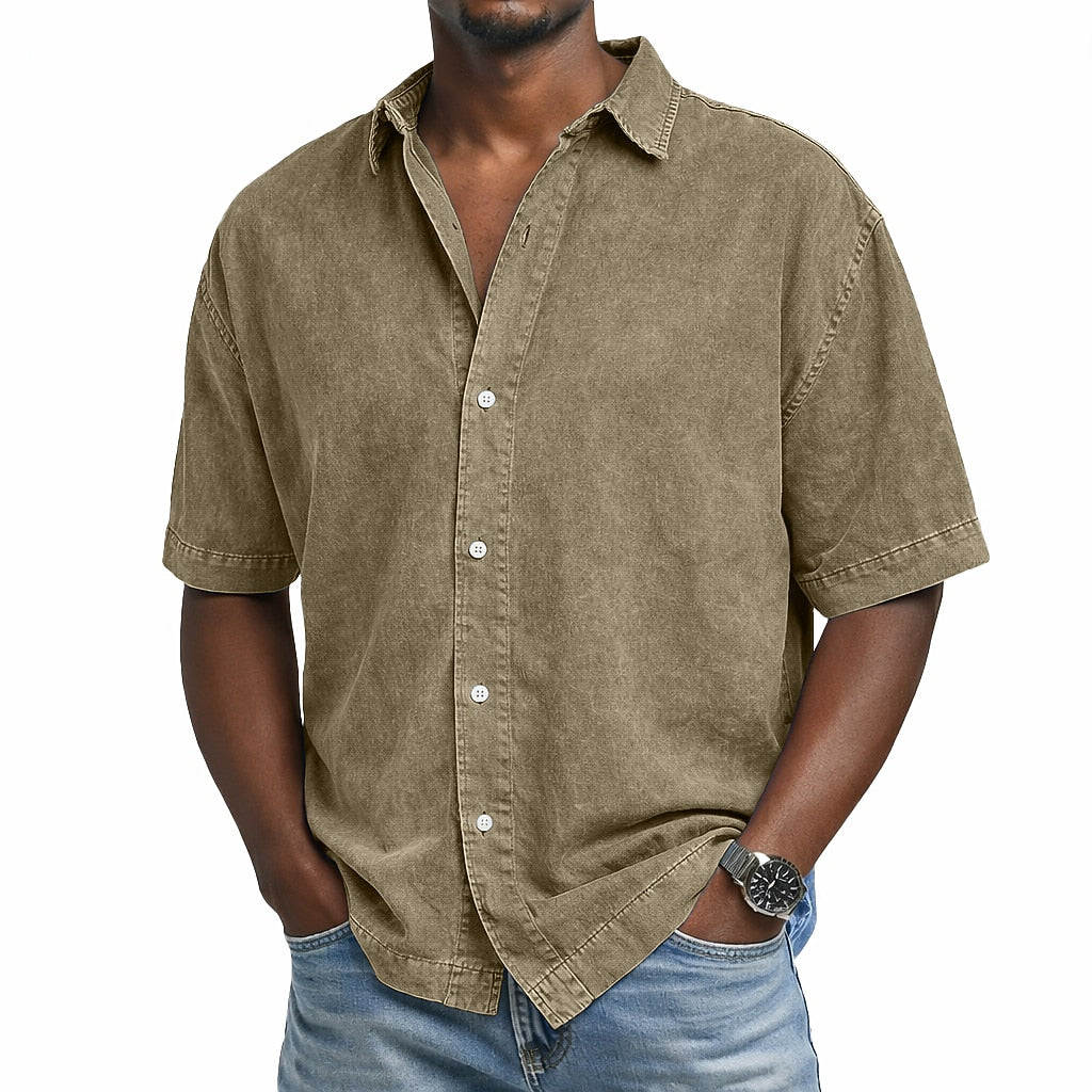 100% Cotton Acid Wash Shirt