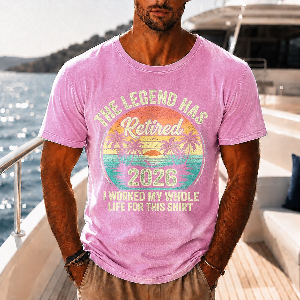 Vintage Washed Cotton Tropical Tee