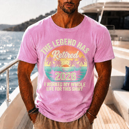 Vintage Washed Cotton Tropical Tee