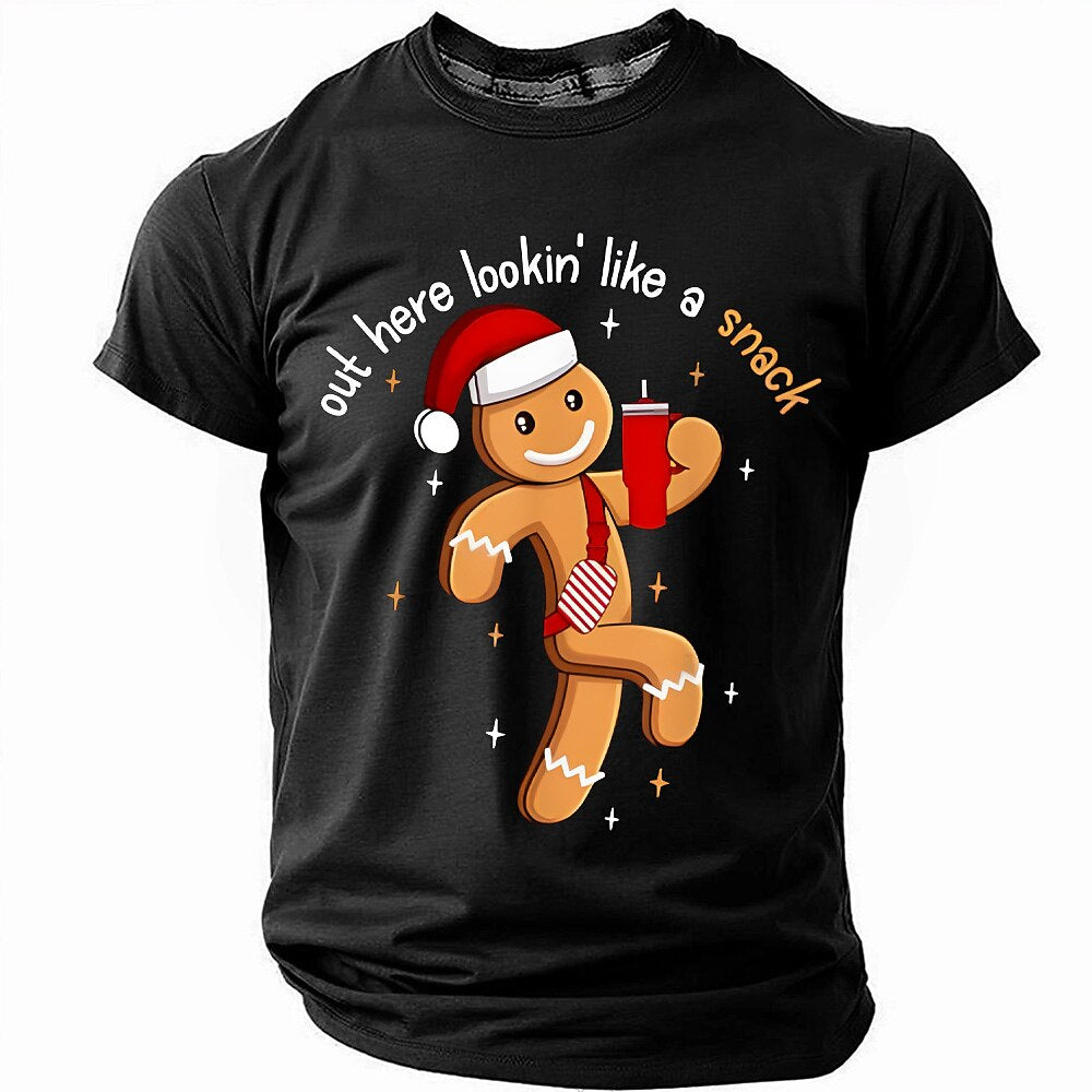 Christmas Gingerbread Looking Like Snack Tee