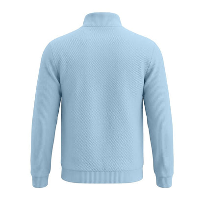Jacquard Comfort Quarter Zip Sweatshirt