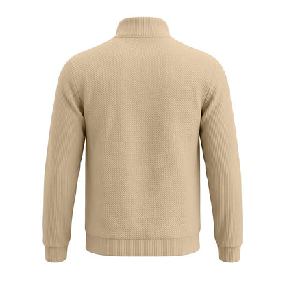 Jacquard Comfort Quarter Zip Sweatshirt
