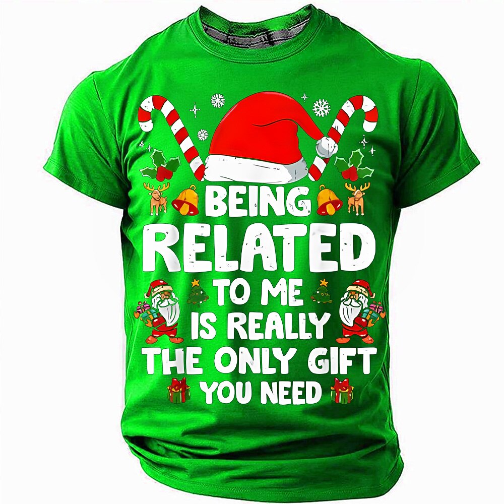 Men's Funny Gift Christmas Graphic T-Shirt
