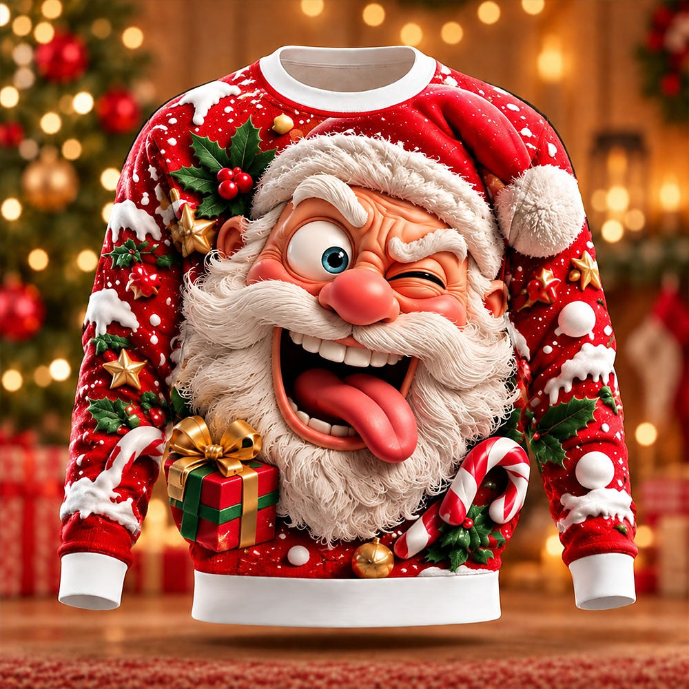 Men's Classic Santa Claus Crewneck Sweatshirt