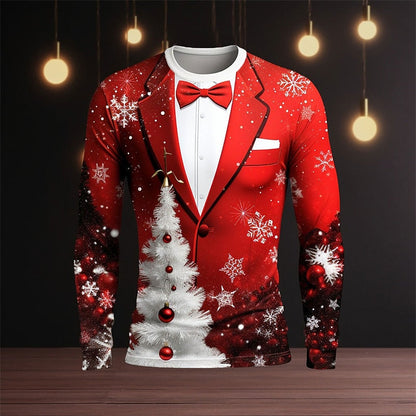 Men's Graphic Christmas Pattern Tee