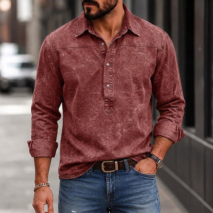 Broken-In Comfort Washed Cotton Polo Shirt