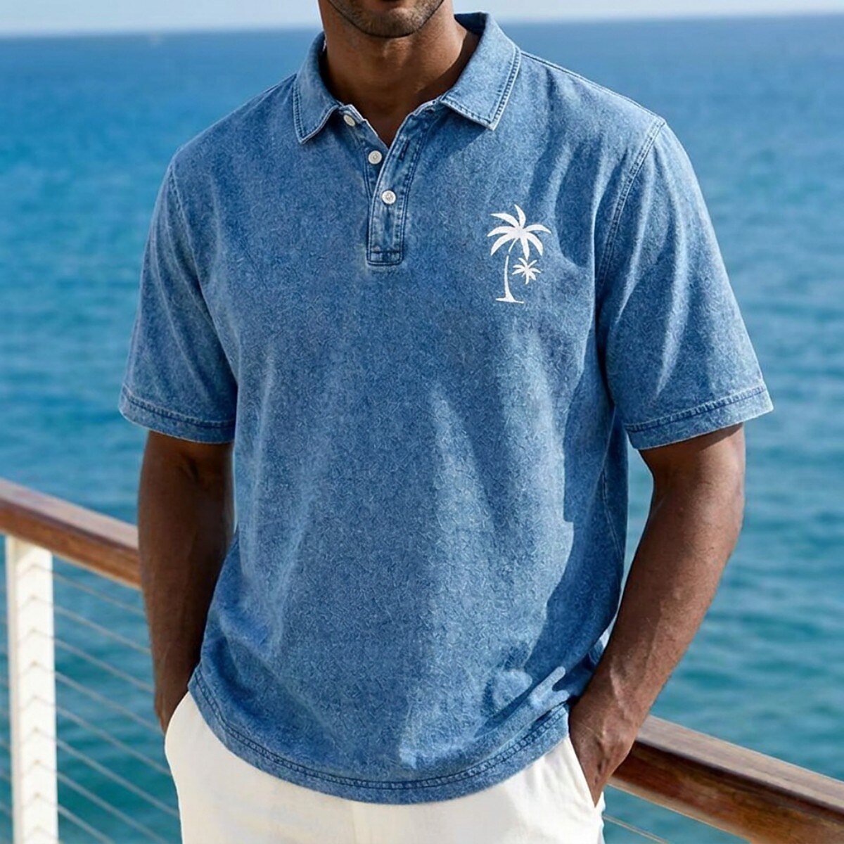 Soft Washed Cotton Polo Shirt