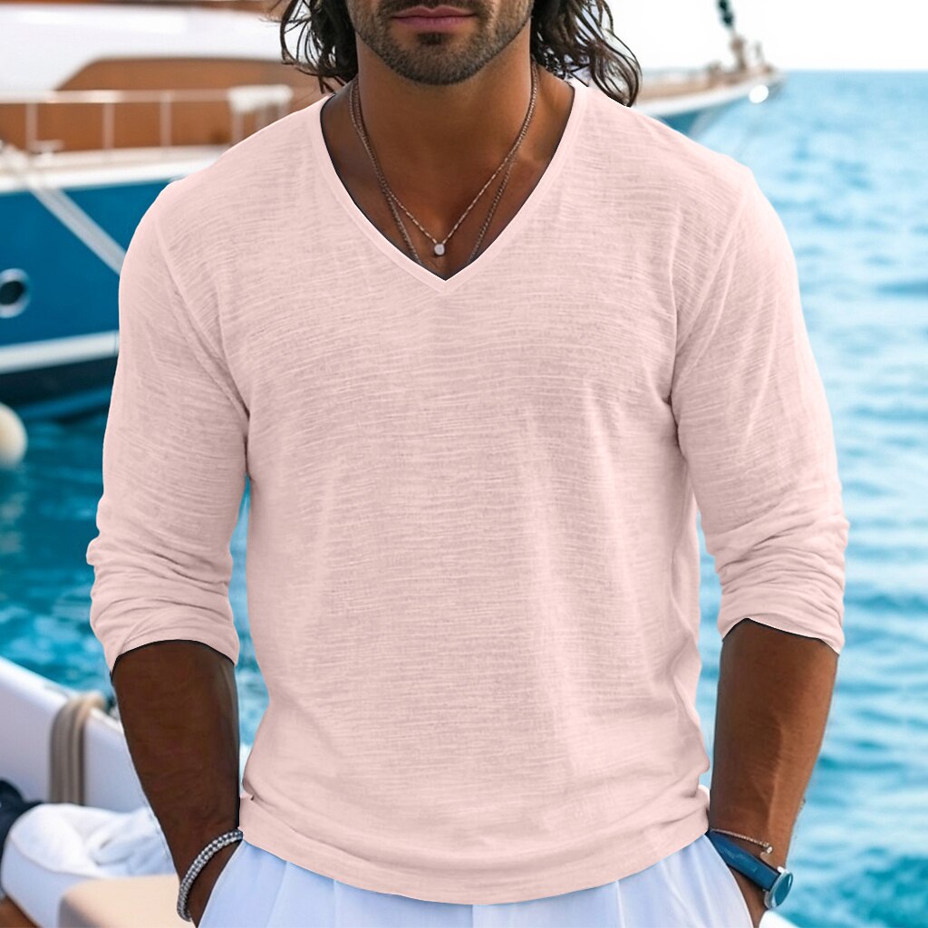 Men's Breathable Linen T-shirt