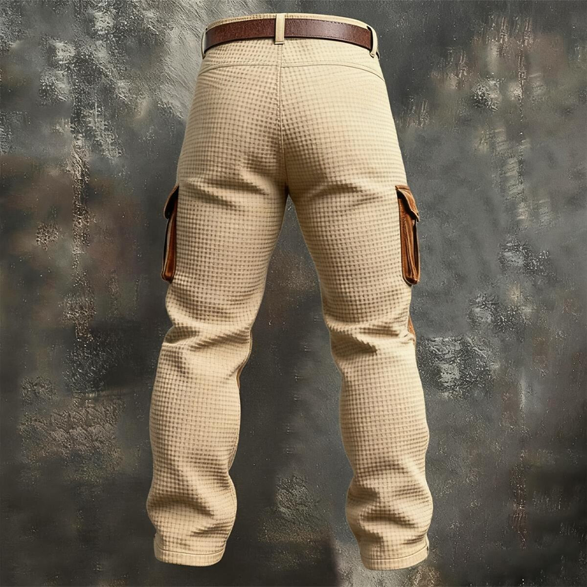 Colorblock Waffle Cargo Pants