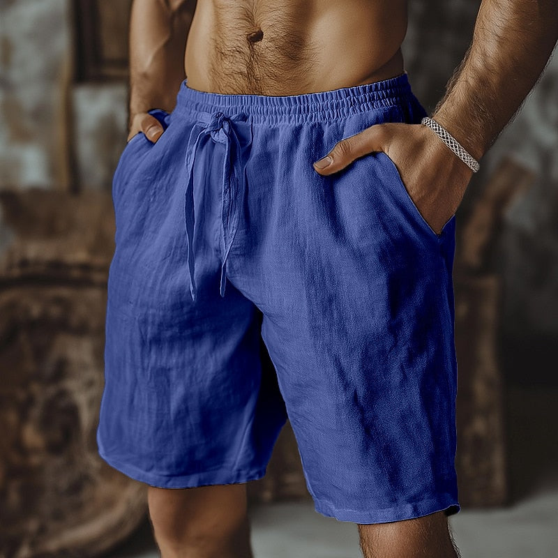 Men's Cotton Shorts –Elastic Waist for All-Day Comfort