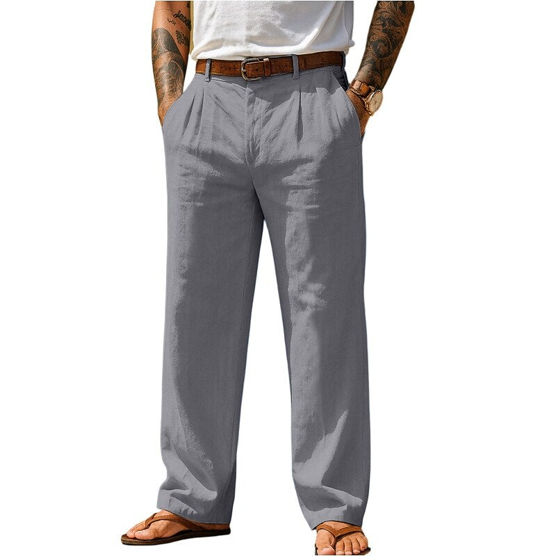 Men's Cotton Linen Baggy Pants