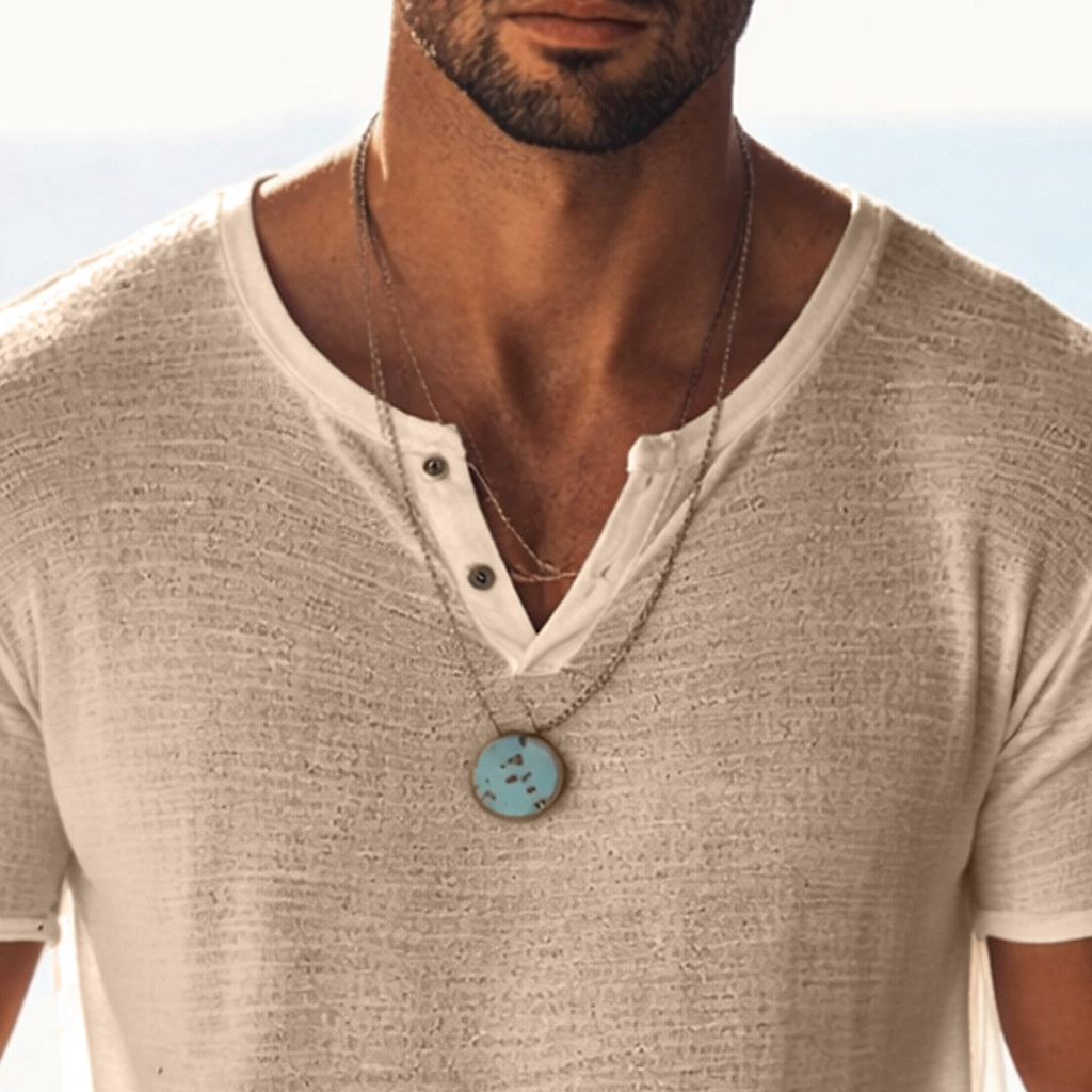 Men’s Lightweight Knit V-Neck Tee