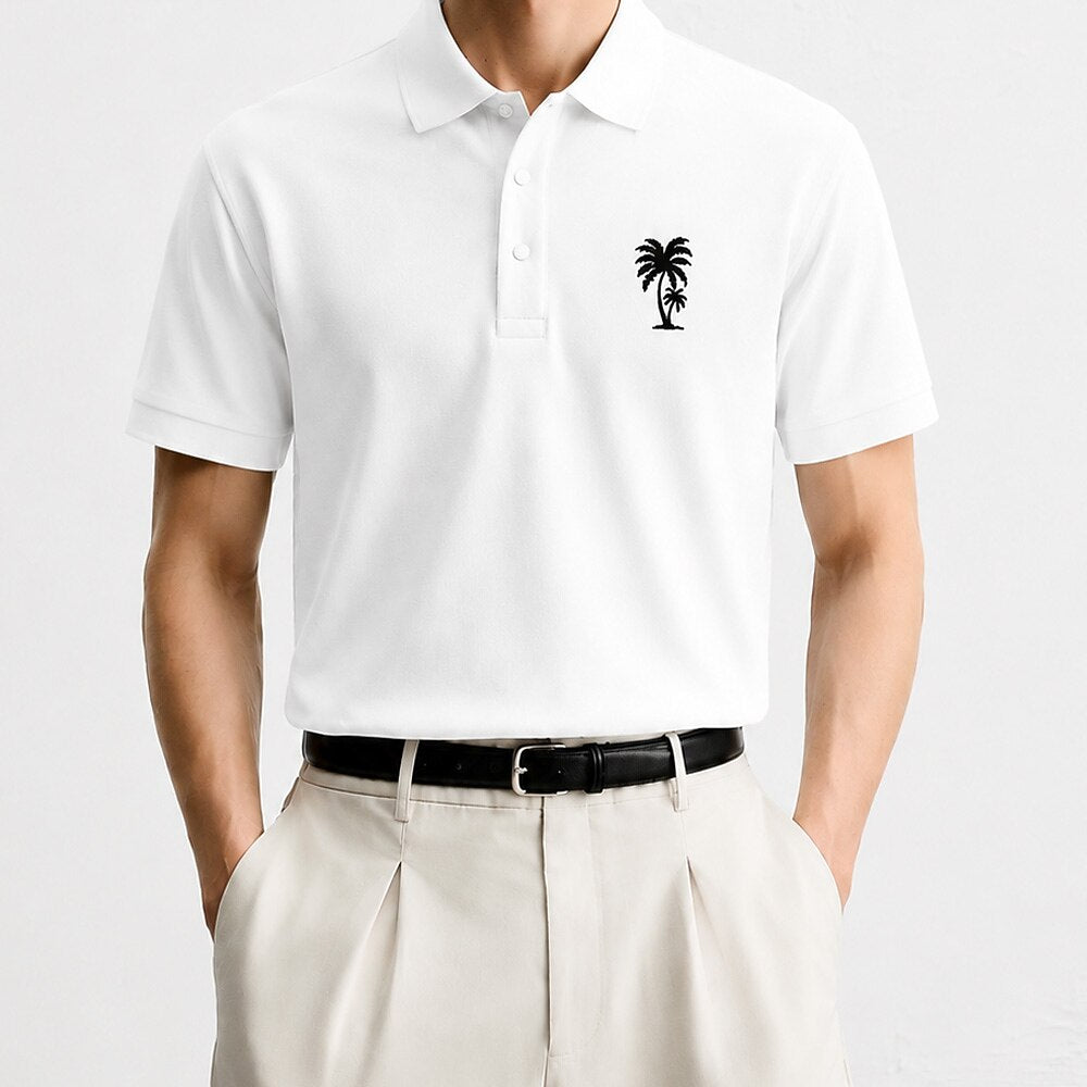 100% Cotton Pique Knit Polo Shirt