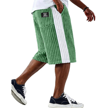 Elastic Waist Corduroy Shorts