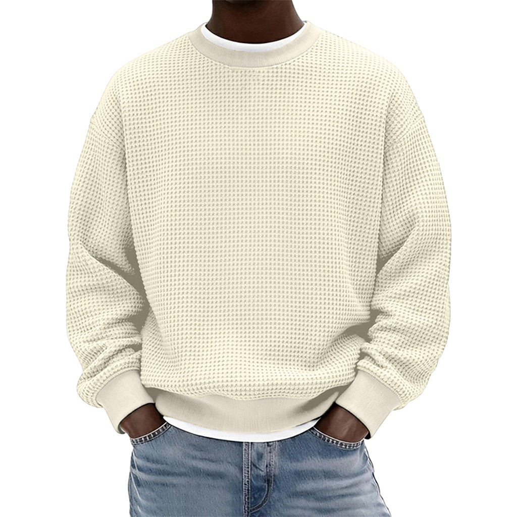 Men's Waffle Crewneck Sweatshirt