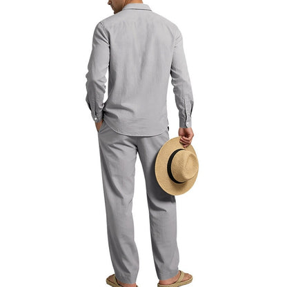 Cotton Linen Set-Shirt and Pants
