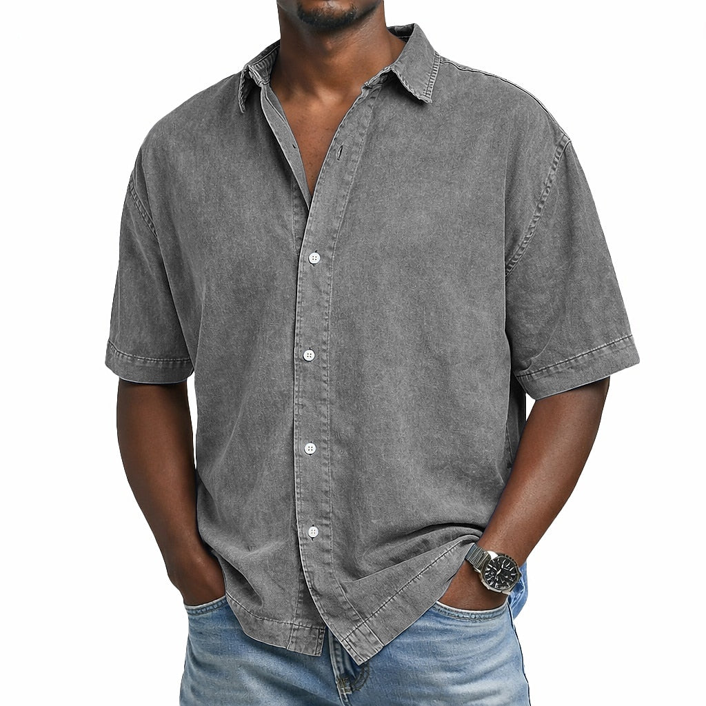 100% Cotton Acid Wash Shirt