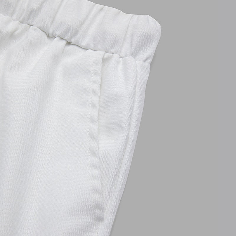 Men's Summer Linen Pants - Straight Leg Baggy Casual Style