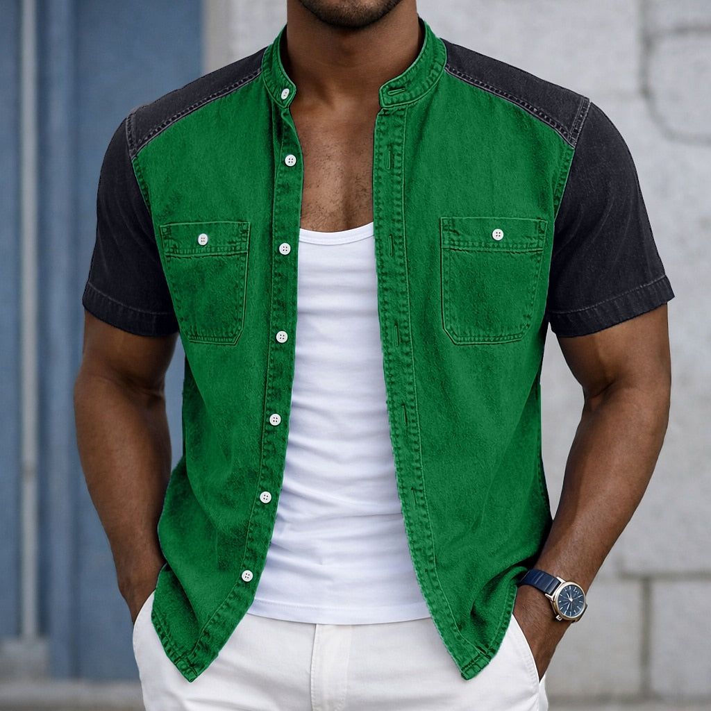 100% Cotton Henley Shirt