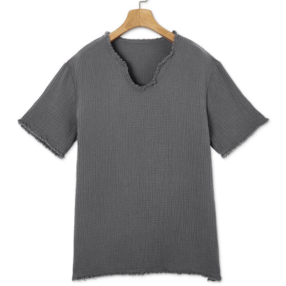 Vintage 100% Cotton Linen T-shirt