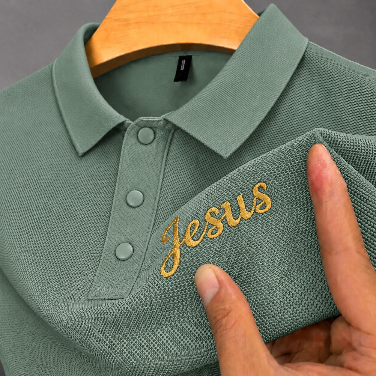 100% Cotton Pique Polo Shirt With Embroidery