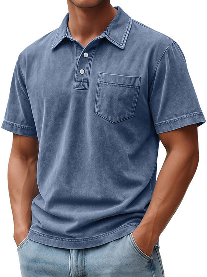 100% Cotton T-Shirt-Vintage Washed Look