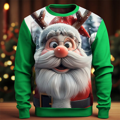 Men's Christmas Cartoon 3D Graphic Sweatshirt