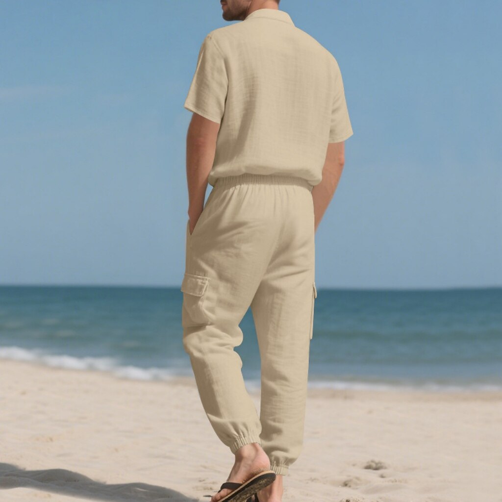 Cotton Linen Set-Shirt and Pants