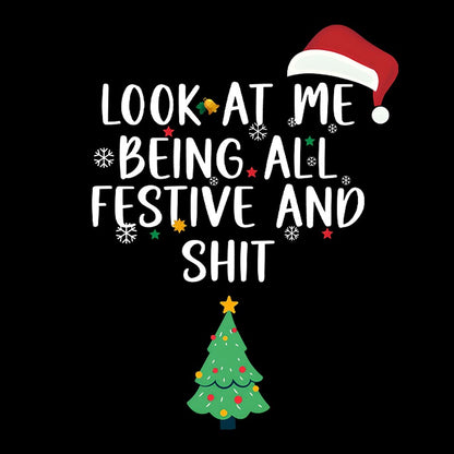 Men's Funny Santa Christmas Long Sleeve T-Shirt
