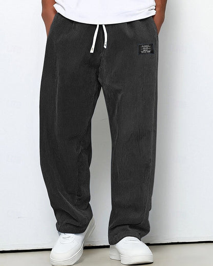 Men's Corduroy Drawstring Sweatpants
