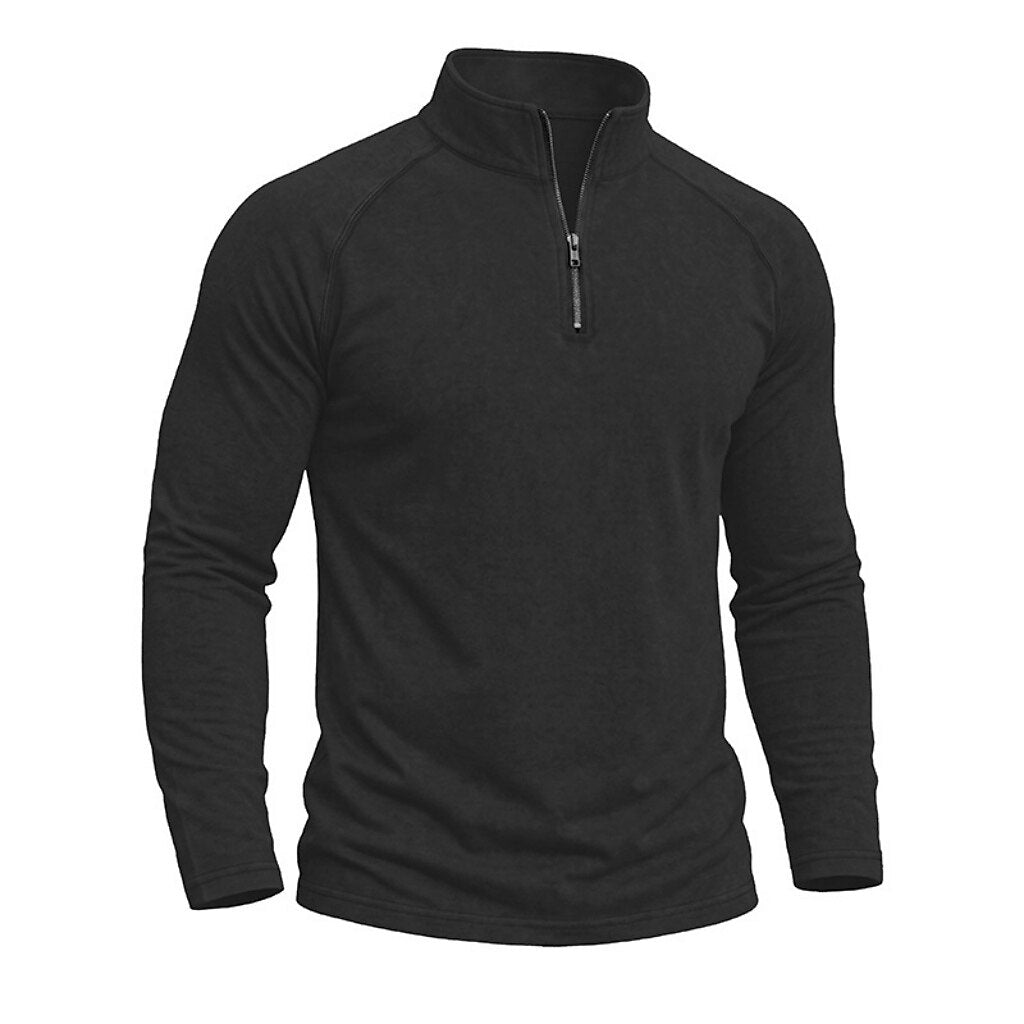 Relaxed Washed Cotton Henley Shirt