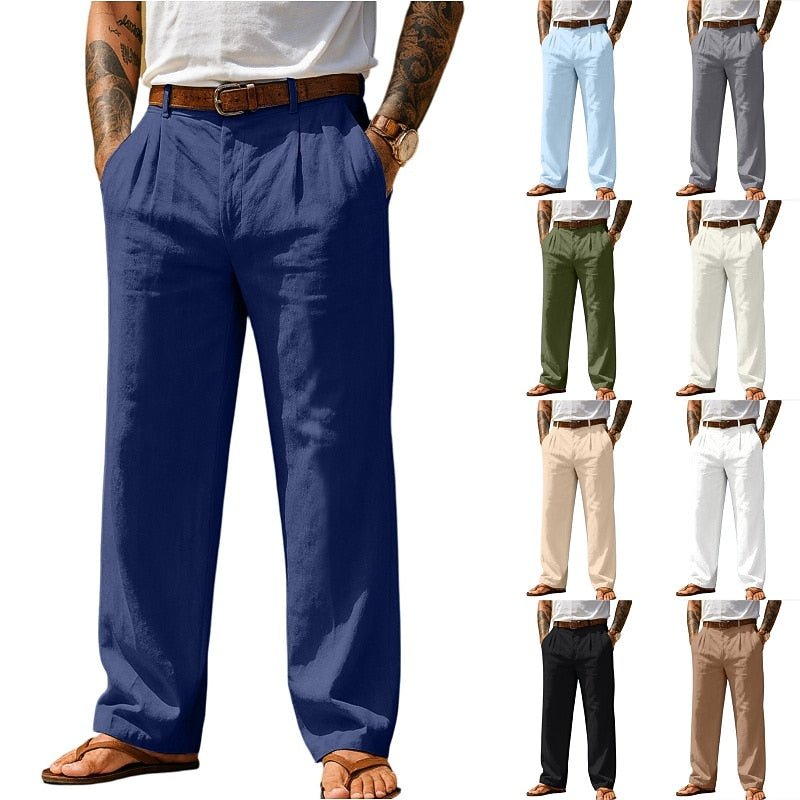 Men's Cotton Linen Baggy Pants