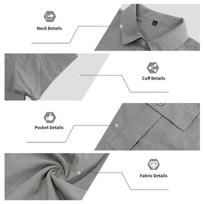 Cotton Linen Shirt & Shorts Set