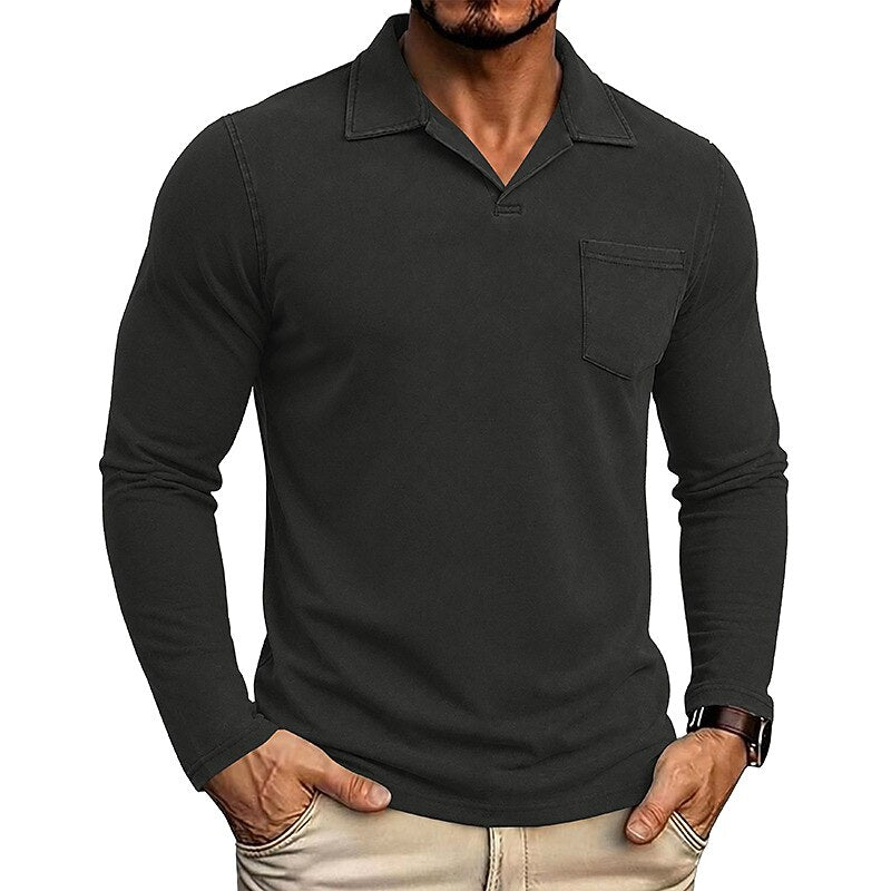 Vintage Washed 100% Cotton Polo Shirt