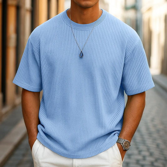 Men's Casual Waffle T-Shirt